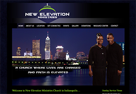 New Elevation Ministries web designer