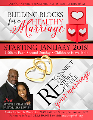 Marriage ministry flyer design