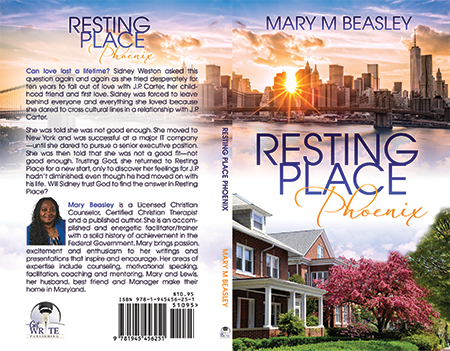 Book cover design for Christian author - Resting Place Phoenix