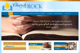 Church on the Rock web design