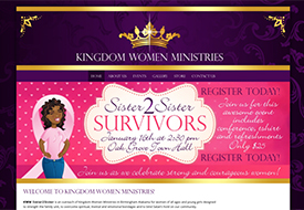 Web design for Christian women's ministry