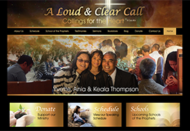 A Loud & Clear Call Ministry website design