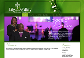 Web design for Christian church Florida