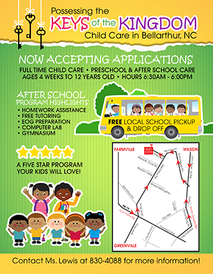 Child care flyer design
