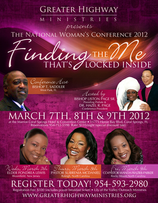 Christian Women's conference flyer design