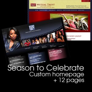 Season to Celebrate - Christian Web Design Package