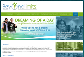 web design for non-profit Beyond Limits