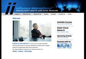 Influence International Non-Profit Web Design