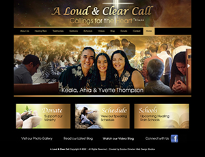 A Loud & Clear Call church website design