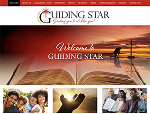 Guiding Star Church website design