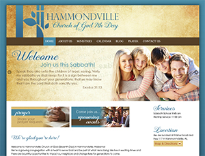 Hammondville Church web design